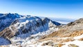 Romania, Fagaras Mountains, viewpoint from Negoiu Peak Royalty Free Stock Photo