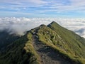 Romania, Fagaras Mountains, Vistea Peak, Viewpoint from Moldoveanu Peak.