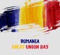 Romania Great Union day background Royalty Free Stock Photo