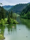 Romania, Hasmas Mountains, Rosu Lake.