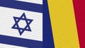 Romania and Israel Two Half Flags Together