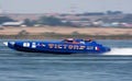 ROMANIA, MAMAIA - AUGUST 30 : Team VICTORY participating in round 5 of Offshore Superboat Championships on August 30, 2009 in Mam Royalty Free Stock Photo