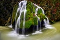 Romania most beautiful waterfall , Bigar waterfall , Cheile Nerei natural park Royalty Free Stock Photo