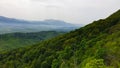 Romania, Persani Mountains, Magura Codlei, viewpoint to Bucegi Mountains. Royalty Free Stock Photo