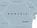 Romania political map