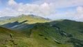 Romania, Rodnei Mountains, The ridge of the massif after Omului Peak, viewpoint to Ineu Peak Royalty Free Stock Photo