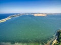 Romania - Techirghiol Lake view in Eforie from drone Royalty Free Stock Photo