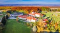 Romania, Transylvania - Aerial view of Brancoveanu Monastery, Sambata de Sus Royalty Free Stock Photo