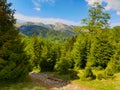 Romania, Valcan Mountains, Oslea Mountain, viewpoint to Iorgovanu Stone.