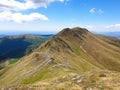 Romania, Valcan Mountains, Oslea Ridge, viewpoint from eastern part.