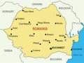 Romania - vector map of country