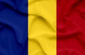 Romania waving flag