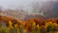 Romania wild Carpathian mountains in the autumn time landscape Royalty Free Stock Photo