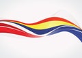 Romanian abstract flag background Royalty Free Stock Photo