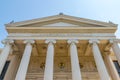 Romanian Athenaeum, a concert hall in the center of Bucharest, Romania and a landmark of the Romanian capital city. Romanian