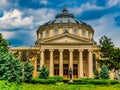 The Romanian Athenaeum George Enescu (Ateneul Roman) from Bucharest, Romania Royalty Free Stock Photo