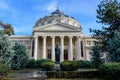 The Romanian Atheneum (Ateneul Roman) in Bucharest, Romania Royalty Free Stock Photo