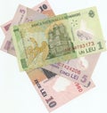 Romanian banknotes Royalty Free Stock Photo