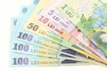 Romanian banknotes Royalty Free Stock Photo