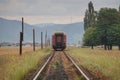 Romanian CFR old commuter train