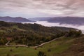 Romanian cloudy landscape Royalty Free Stock Photo