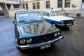 Romanian Dacia cars, one black used by the former communist Securitate and one used by the former Militia police