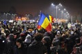 Romanian democracy protest Royalty Free Stock Photo