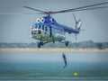 Romanian divers gendarmerie at Aeronautic show 2016 from bucharest crangasi lake,