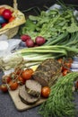 Romanian Easter Food with Drob Royalty Free Stock Photo