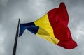 Romanian flag in Alba Carolina Fortress Royalty Free Stock Photo