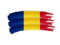 Romanian flag drawing