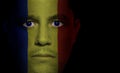 Romanian Flag - Male Face