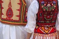 Romanian folk costumes for men and women Royalty Free Stock Photo