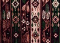 Romanian folk seamless pattern ornaments. Romanian traditional embroidery. Ethnic texture design. Traditional carpet design. Carpe