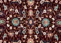 Romanian folk seamless pattern ornaments. Romanian traditional embroidery. Ethnic texture design. Traditional carpet design. Carpe