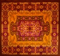 Romanian folk seamless pattern ornaments. Romanian traditional embroidery. Ethnic texture design. Traditional carpet design. Carpe Royalty Free Stock Photo