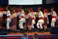 Romanian folklore group performance Royalty Free Stock Photo