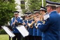 Romanian Gendarmerie Military Music Band Royalty Free Stock Photo