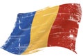 Romania waving flag