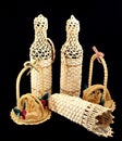 Romanian handmade wine bottles