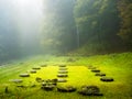 Romanian historical place, Sarmizegetusa, spectacular sightseeing. Royalty Free Stock Photo