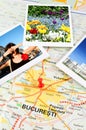 Romanian map - Bucharest Royalty Free Stock Photo