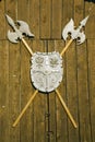 Romanian medieval halberd Royalty Free Stock Photo