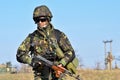 Romanian military in Romanian military poligon