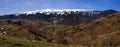 Romanian mountain village panorama Royalty Free Stock Photo