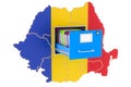 Romanian national database concept, 3D rendering