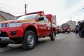 Romanian National Day military parade firefighters