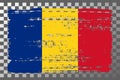 Romanian national flag isolated vector illustration.