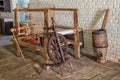 Romanian old age wooden loom machine