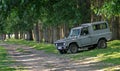 Romanian old car near the forest - off road ARO - manufactured in Campulung Muscel, Romania Royalty Free Stock Photo